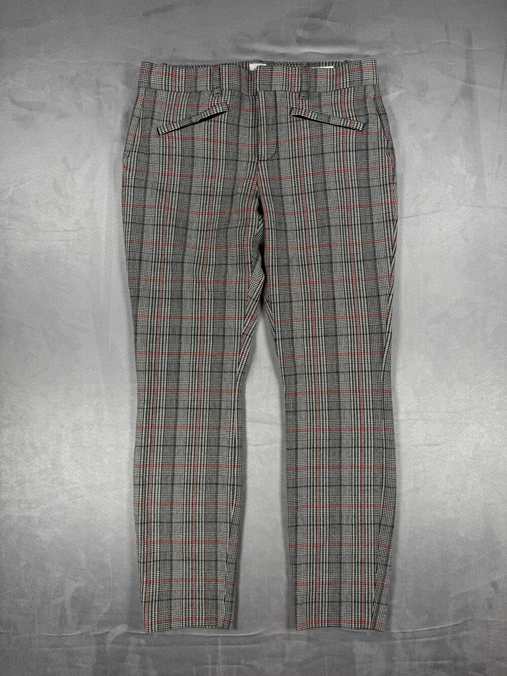 Gap Women's Pants Sz 4 Black / Red Plaid